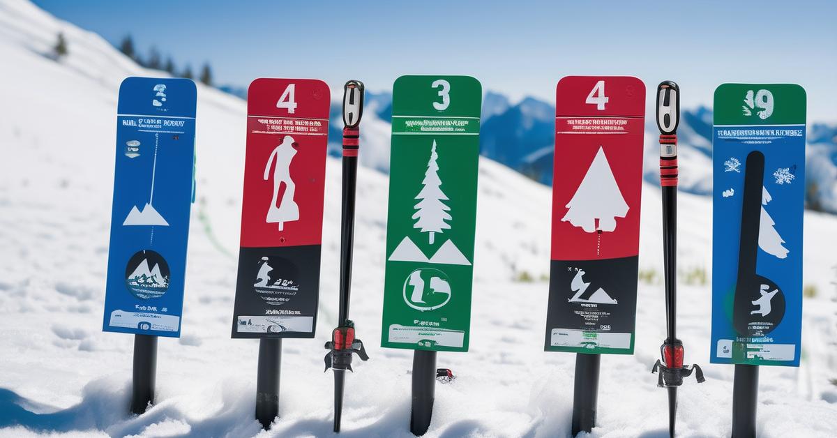 kolory tras narciarskich